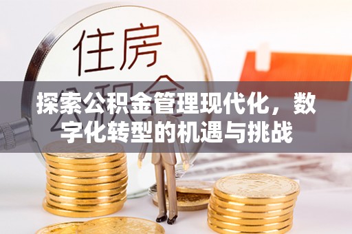 龙华探索公积金管理现代化，数字化转型的机遇与挑战