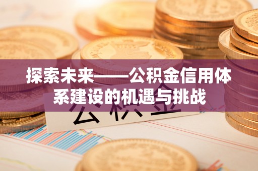 龙华探索未来——公积金信用体系建设的机遇与挑战